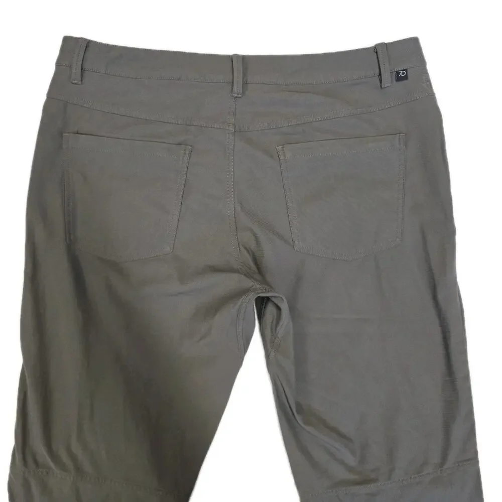 7 Diamonds Infinity 7-Pocket Pants Mens 36x32 Gray Performance Stretch Chino